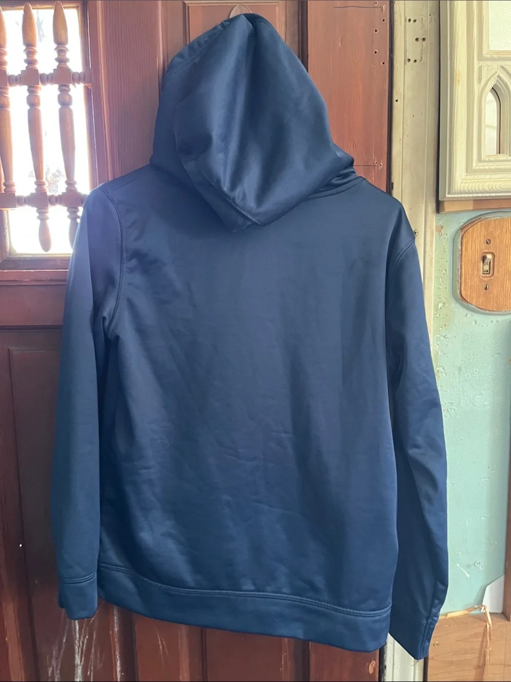 Genuine Merchandise Navy Pullover Hoodie with Red Boston 'B' Logo